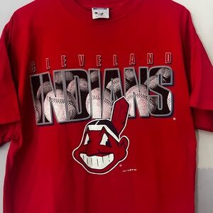Vintage Cleveland Indians baseball tee men’s large